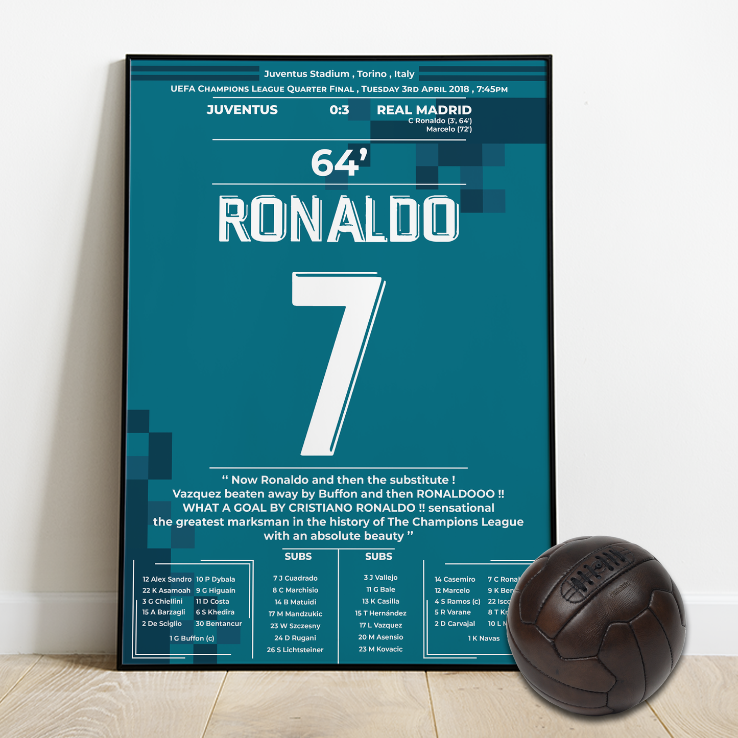 Ronaldo's Bicycle kick against Juventus in the UCL quarter final 2018