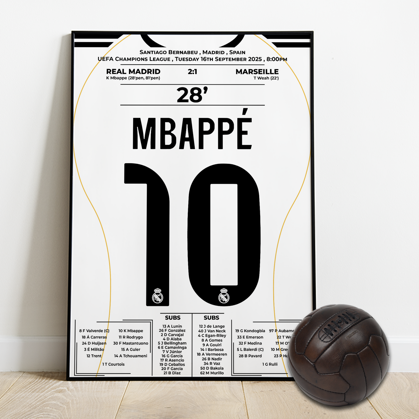 Mbappé’s Double vs Marseille – Champions League 2025