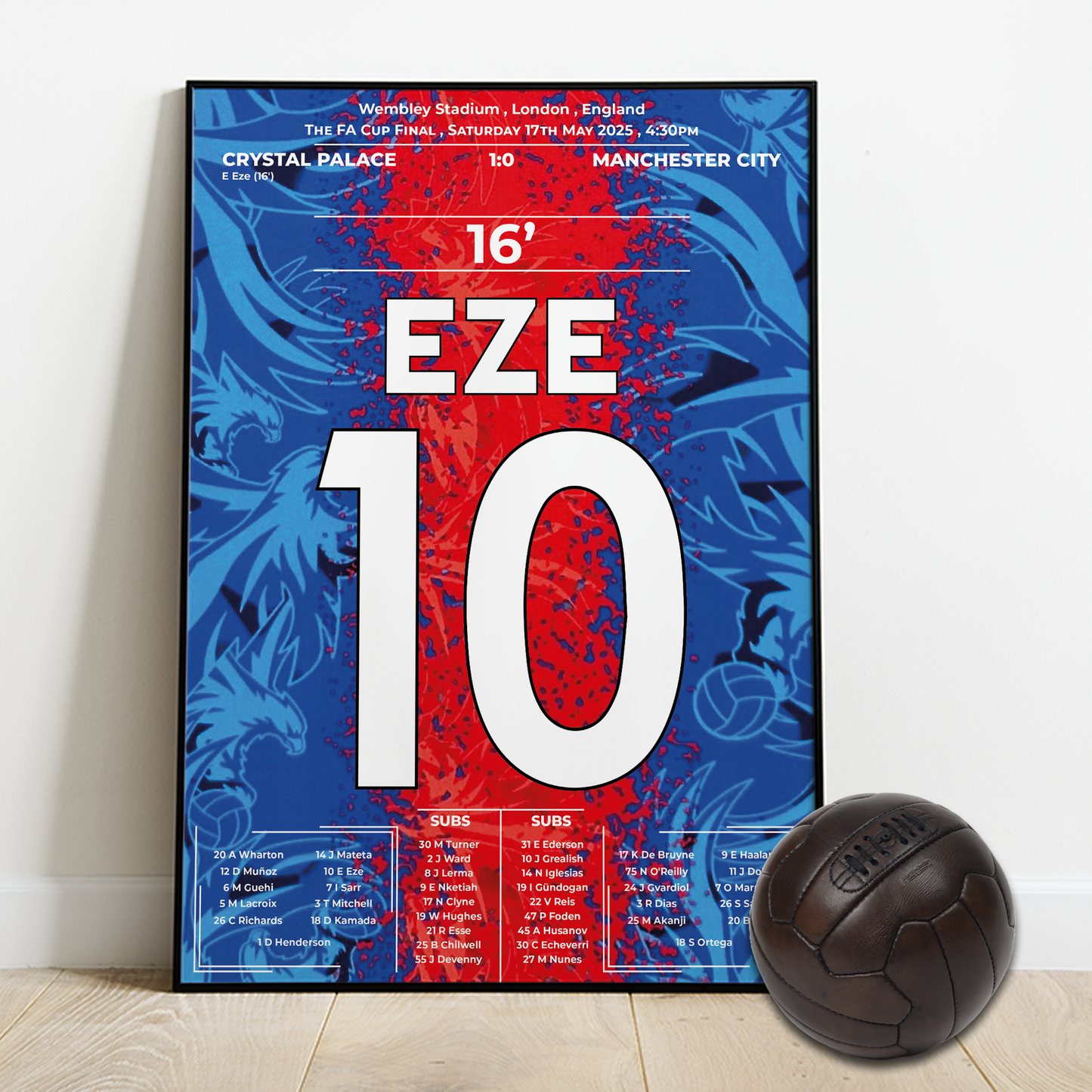 Eze fires Palace to their first-ever cup