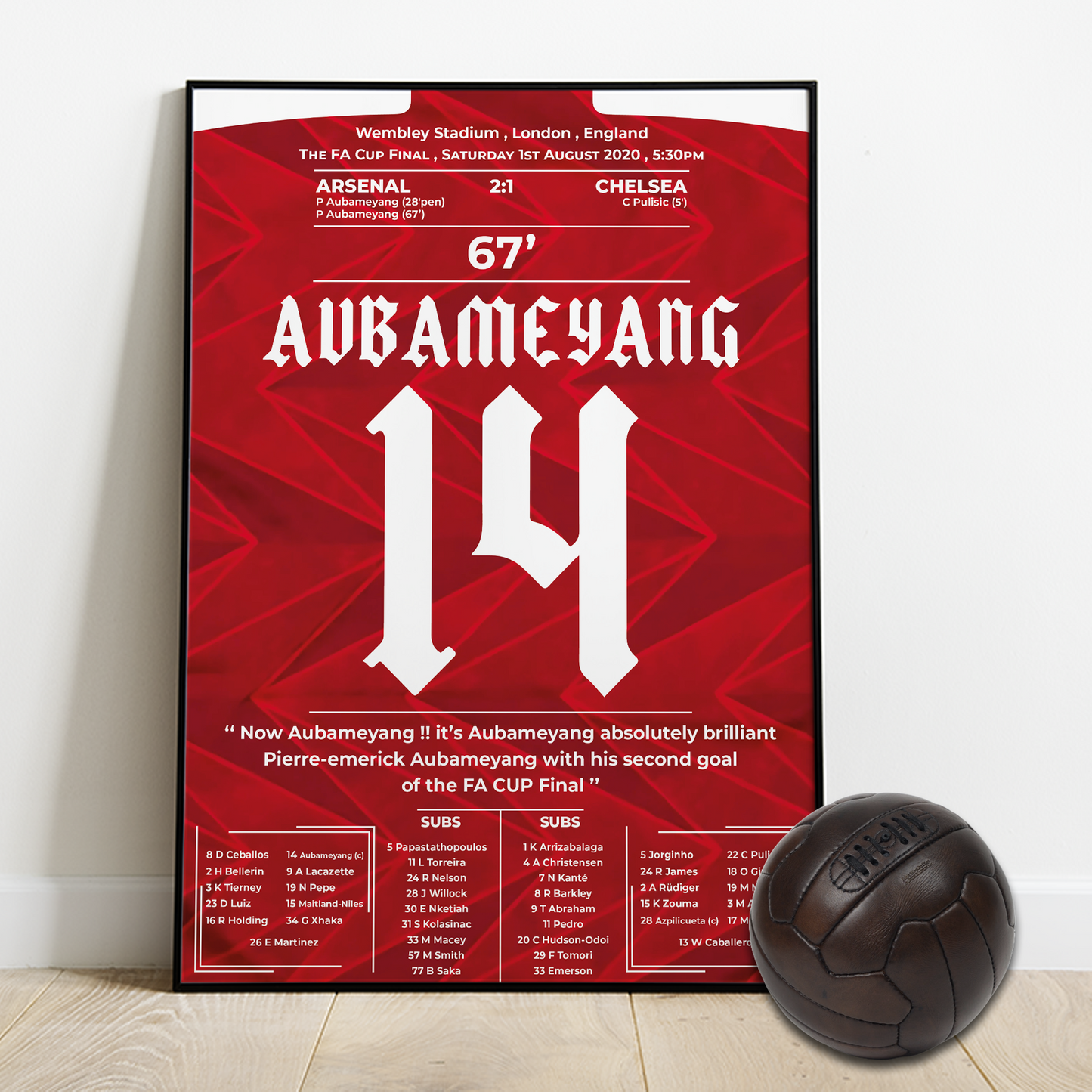 Aubameyang's Double Secures Arsenal's Record 14th FA Cup Victory Over Chelsea in 2021