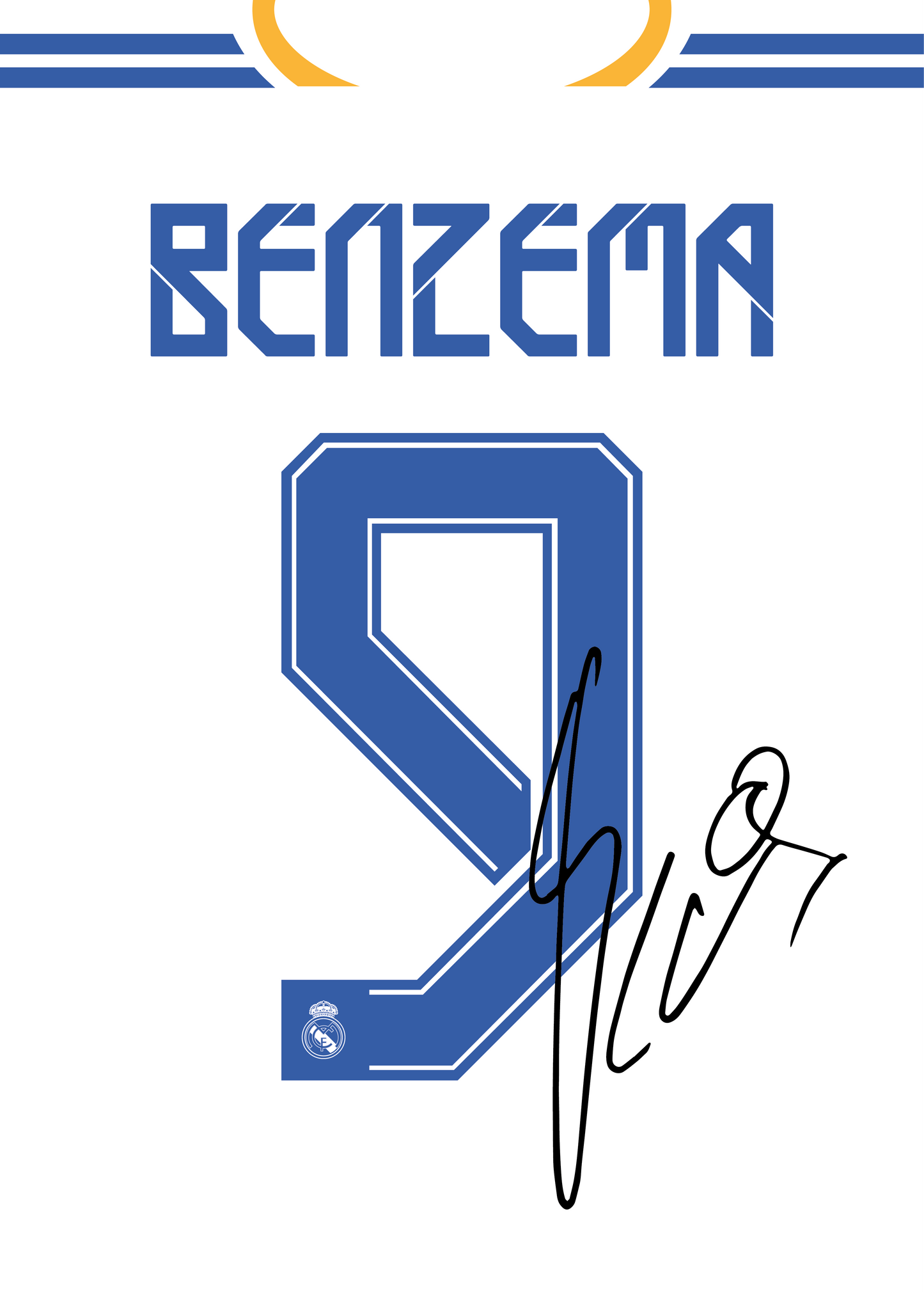 Karim Benzema Real Madrid 2021/2022 Legendary Season Signed Frame