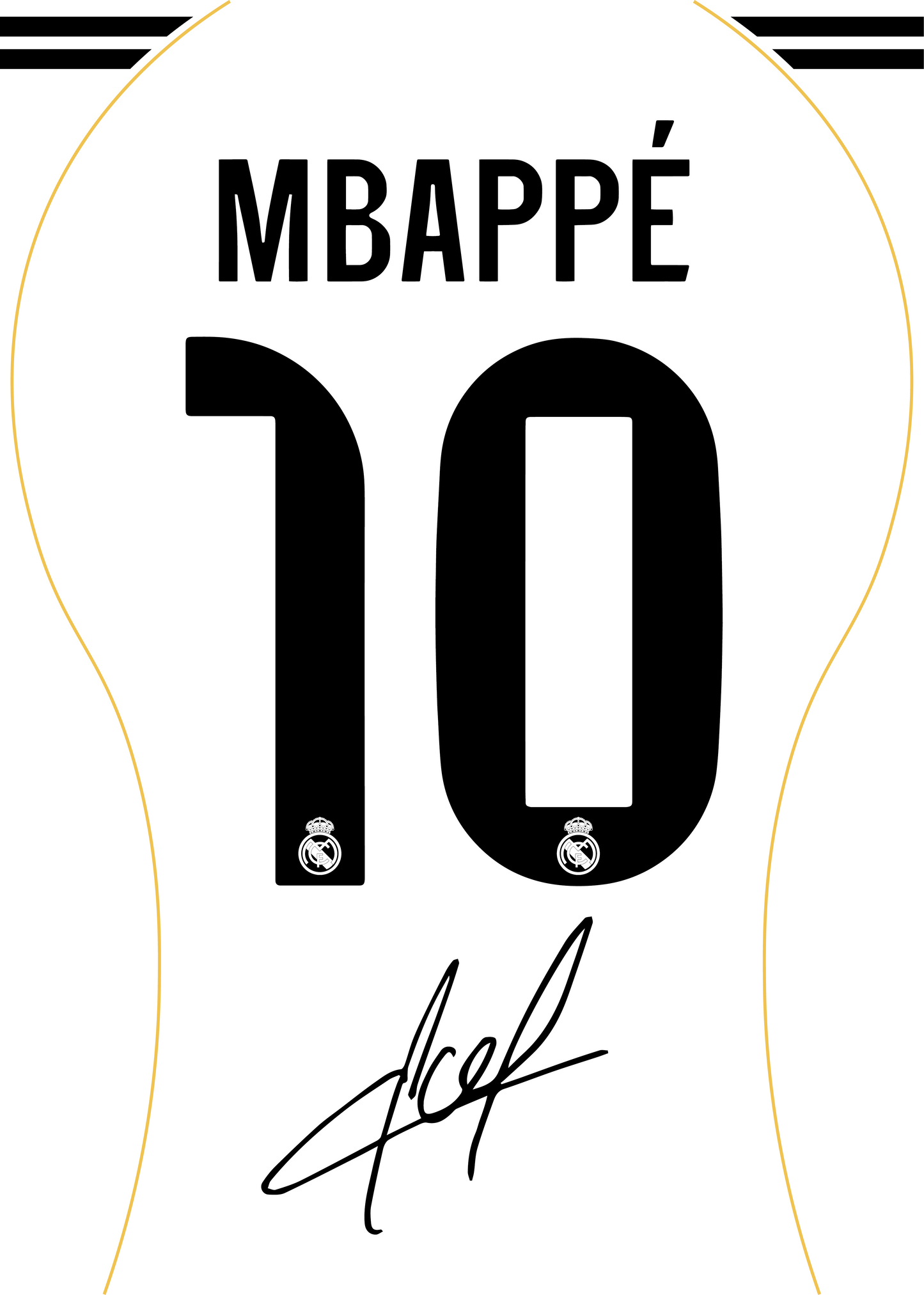 Kylian Mbappé Real Madrid 2025 Signed Frame