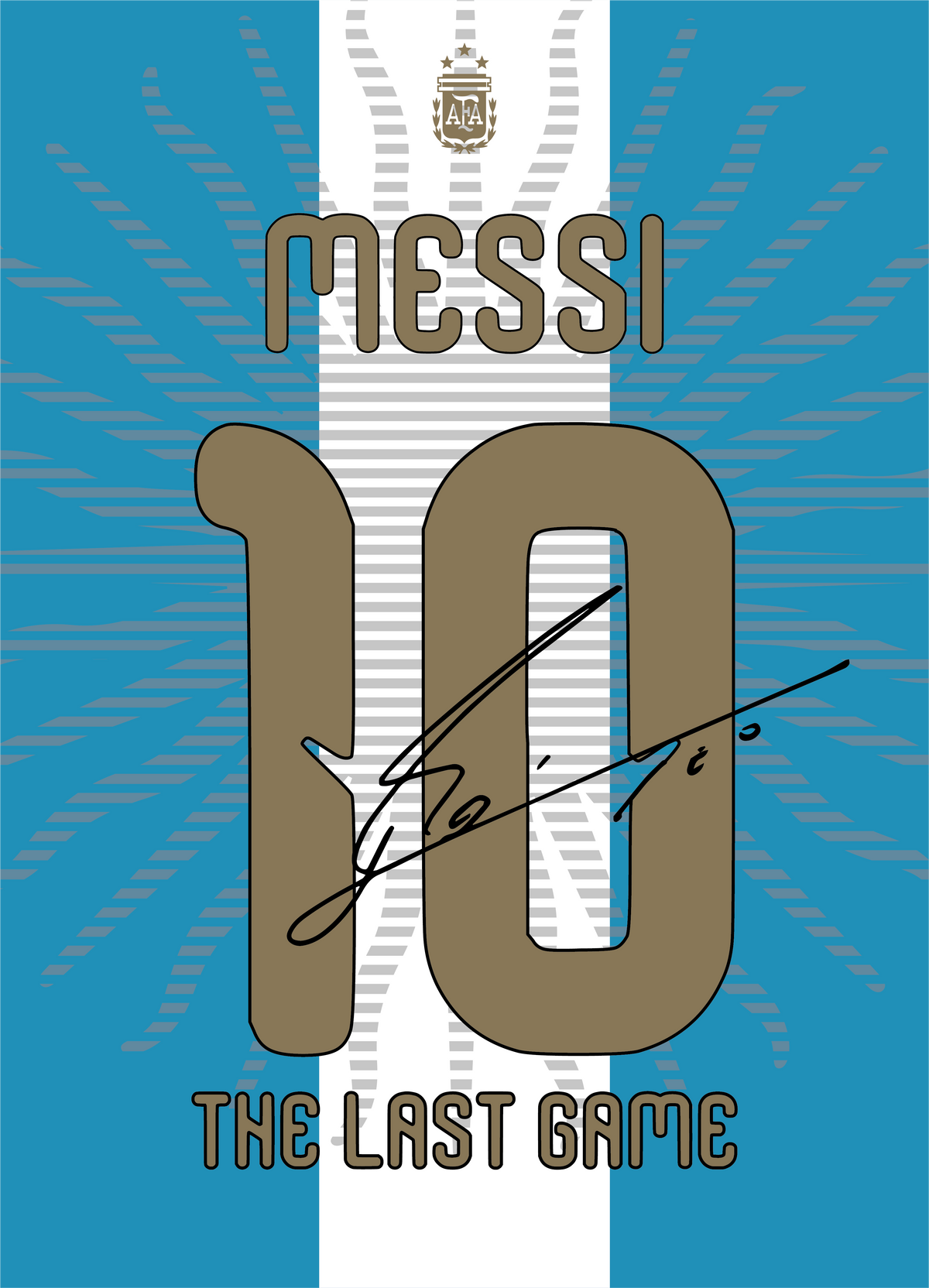 Lionel Messi Argentina Farewell 2026 Signed Frame