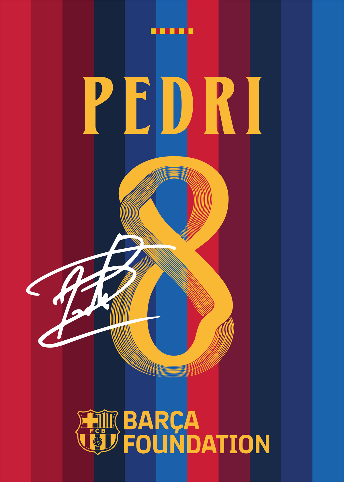 Pedri Barcelona 2026 Signed Frame