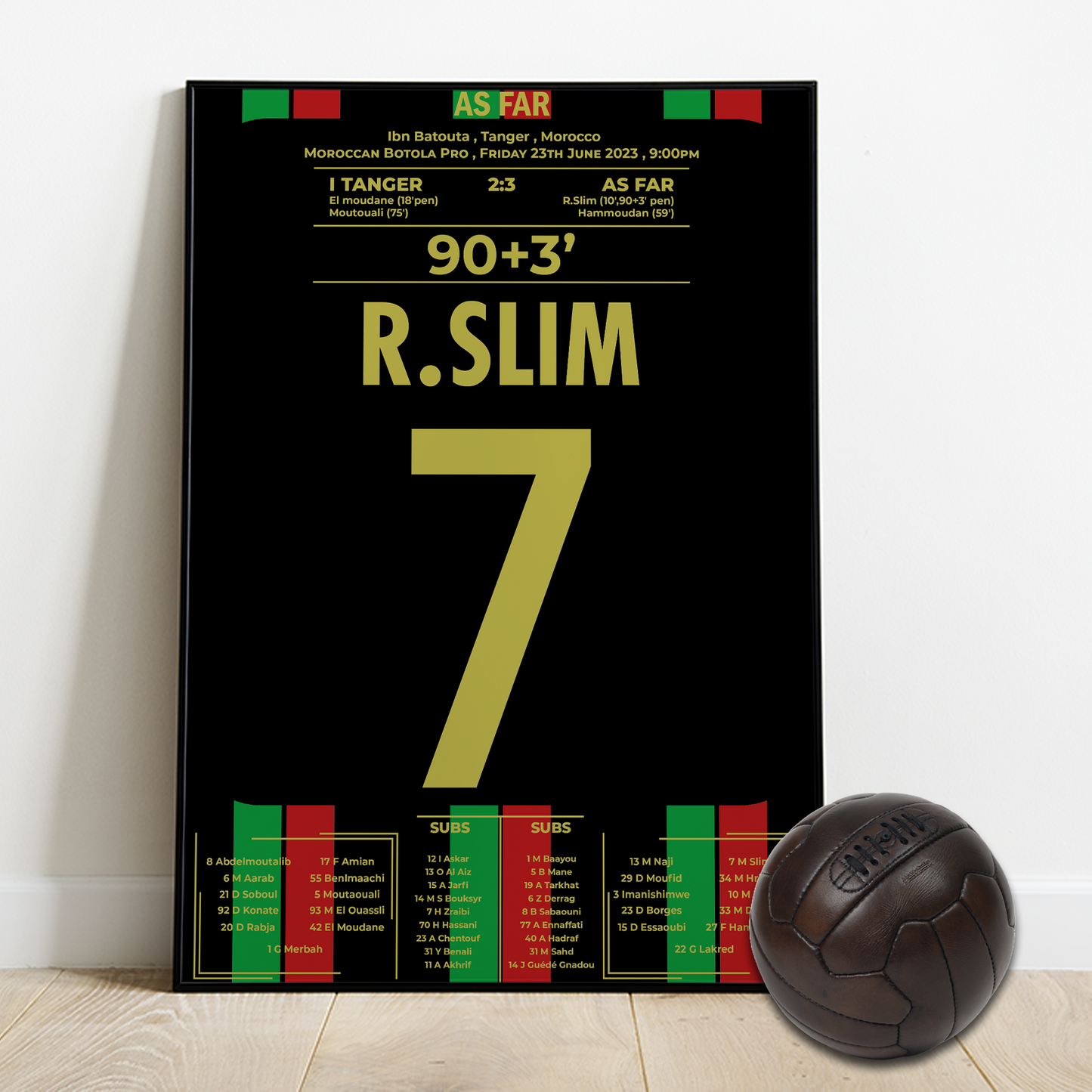 Reda Slim scored in the last minute and give the tittle to AS FAR Fans after 14 years