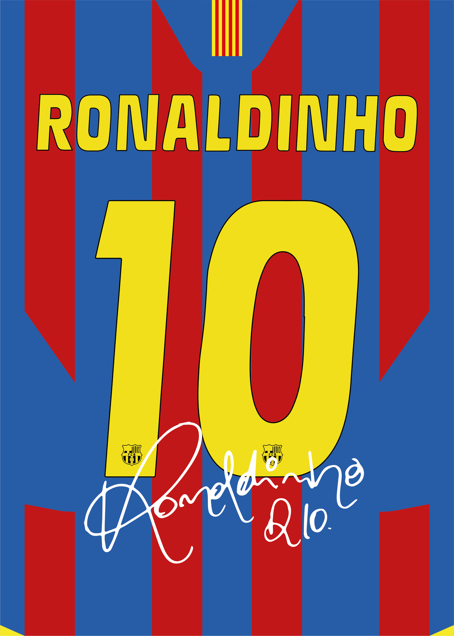 Ronaldinho Barcelona 2006 Golden Era Signed Frame