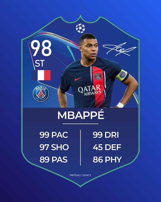 UEFA CHAMPIONS LEAGUE card ultimate team - Mbappé