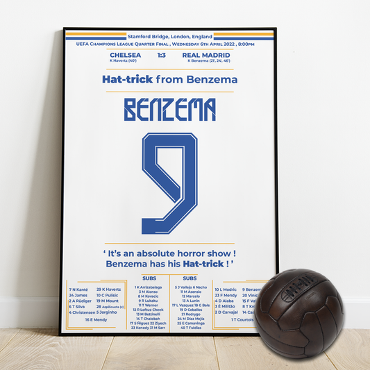 Benzema scores a Hat-trick against Chelsea in the UCL quarter final 2022