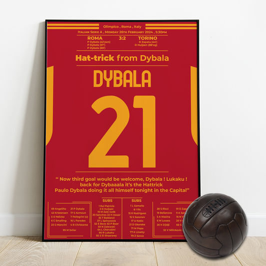 Dybala's Hat-trick With Roma against Torino - SERIE A 2024