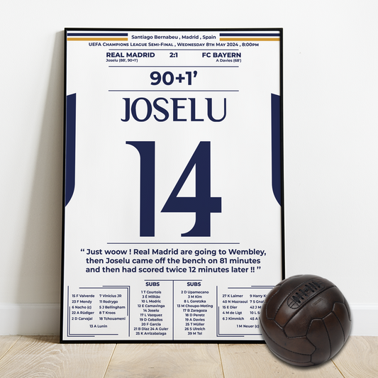 Joselu's goals for MADRID vs FC BAYREN - UCL Semi-final 2024