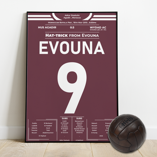 Evouna's Hat-Trick Secures Wydad Casablanca's Championship Glory in 2015
