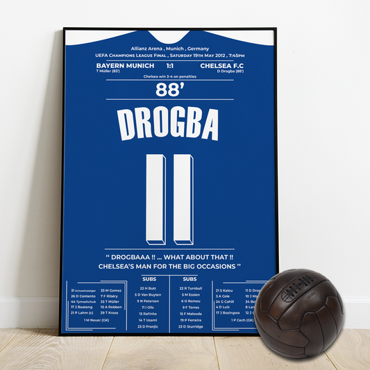 Drogba's goal for CHELSEA Vs Bayern Munich - UCL final 2012