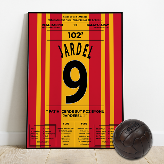 Jardel's Goal with Galatasaray vs Real Madrid - Super CUP 2000