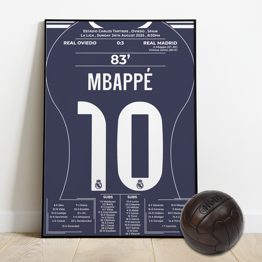 Mbappé’s Brace vs Real Oviedo – La Liga 2025