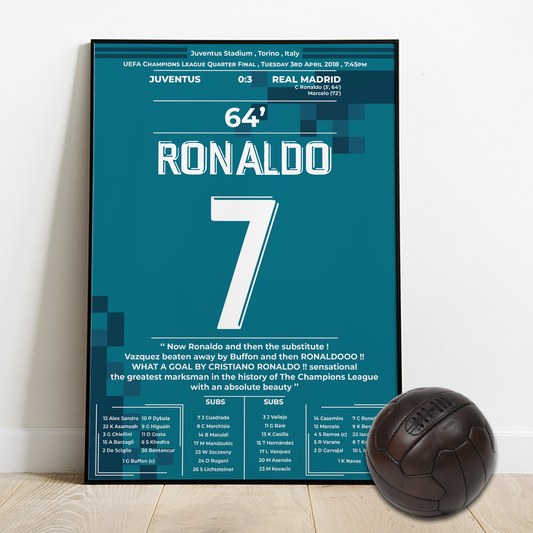Ronaldo's Bicycle kick against Juventus in the UCL quarter final 2018