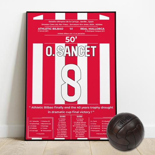 SANCET's goal for Bilbao Vs Mallorca - Copa del rey final 2024