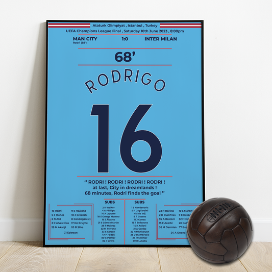 RODRIGO'S Goal vs Inter Milan in the UCL final 2023