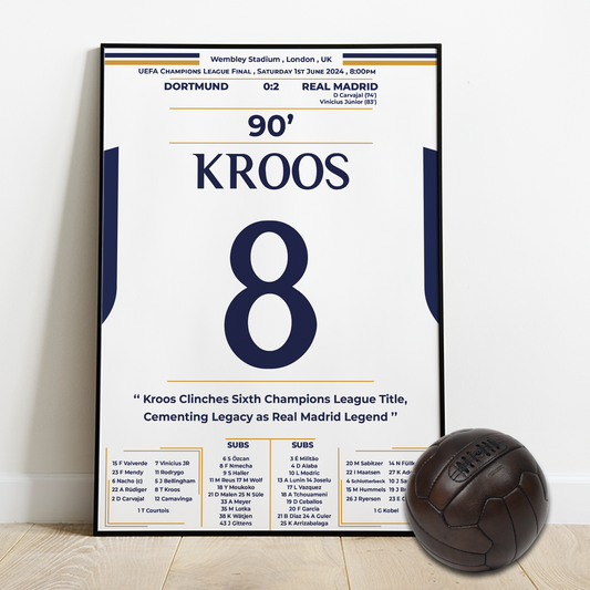 Kroos's retirement and last match with real madrid winning the ucl 2024
