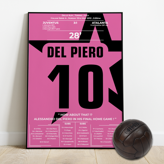 Del Piero’s Emotional Farewell Goal for Juventus