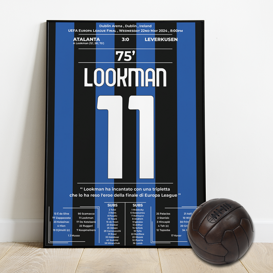 LOOKMAN's hat-trick for ATALANTA vs LEVERKUSEN - EUROPA LEAGUE final 2024