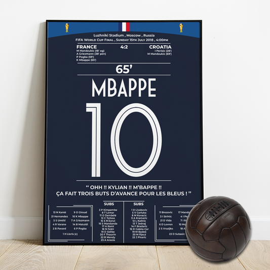 Mbappé's Performance in the World CUP final vs CROATIA - WORLD CUP 2018
