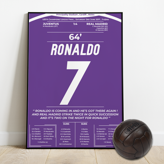 Ronaldo man of the match Madrid vs Juventus UCL final 2017