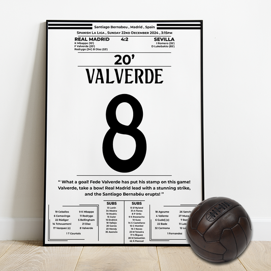 Valverde's goal for Real Madrid - Sevilla - LA LIGA 2024