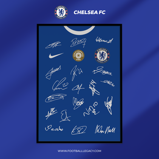 Chelsea FC FIFA Club World Cup Final Squad Signed Frame