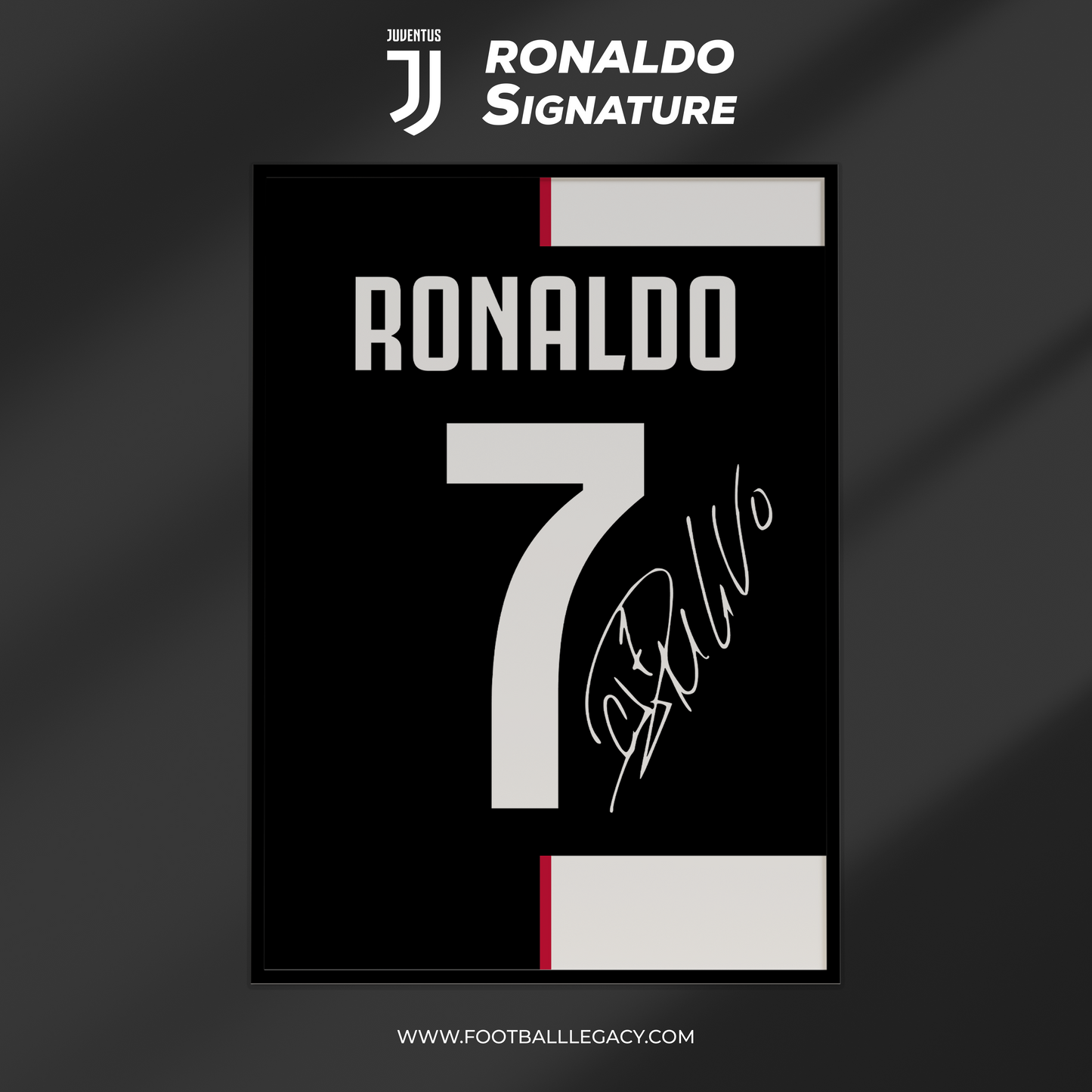Cristiano Ronaldo Juventus Era Signed Frame