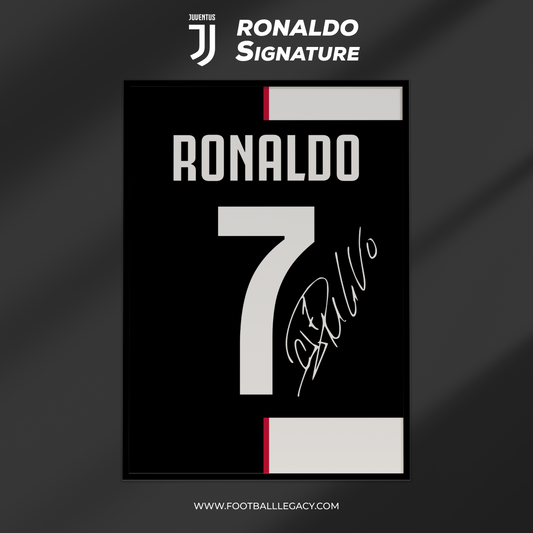Cristiano Ronaldo Juventus Era Signed Frame