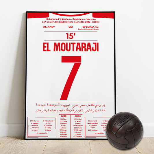 El moutaraji's goal for Widad vs Al ahly - CAF Champions League final