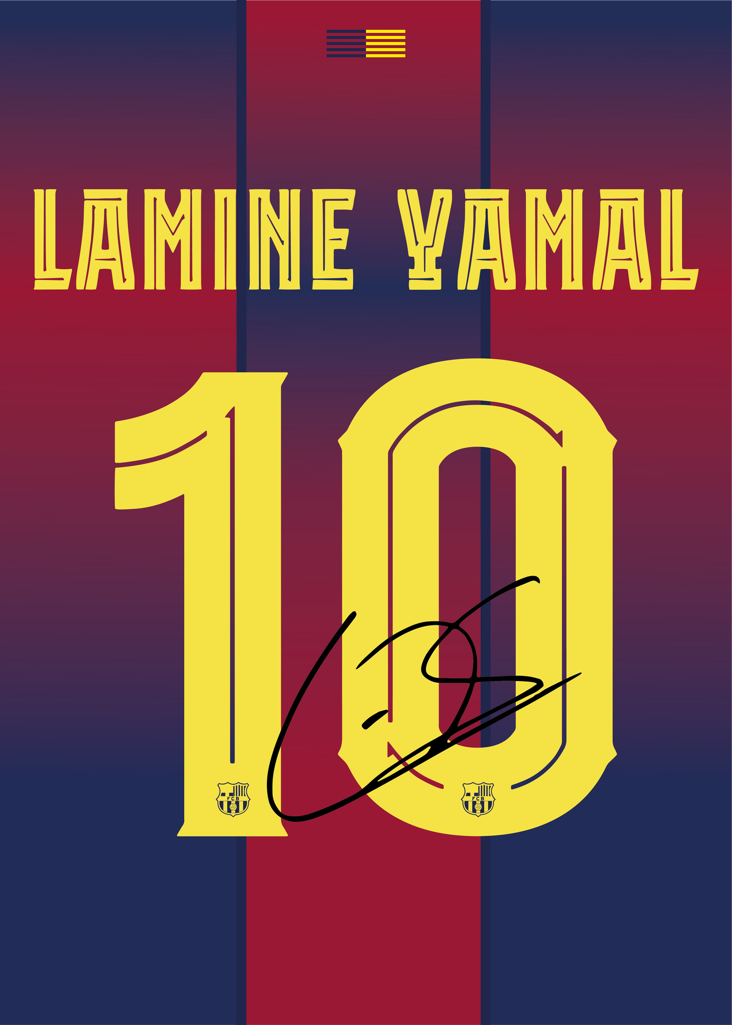Lamine Yamal 2026 Rising Star Signed Frame