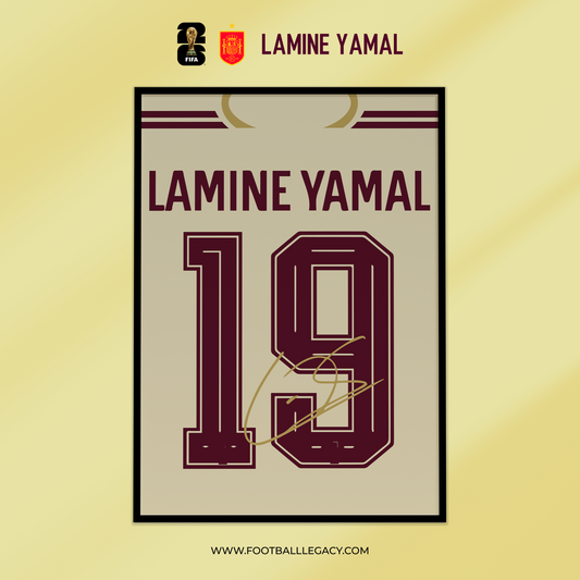 Lamine Yamal FIFA World Cup 2026 Signed Frame