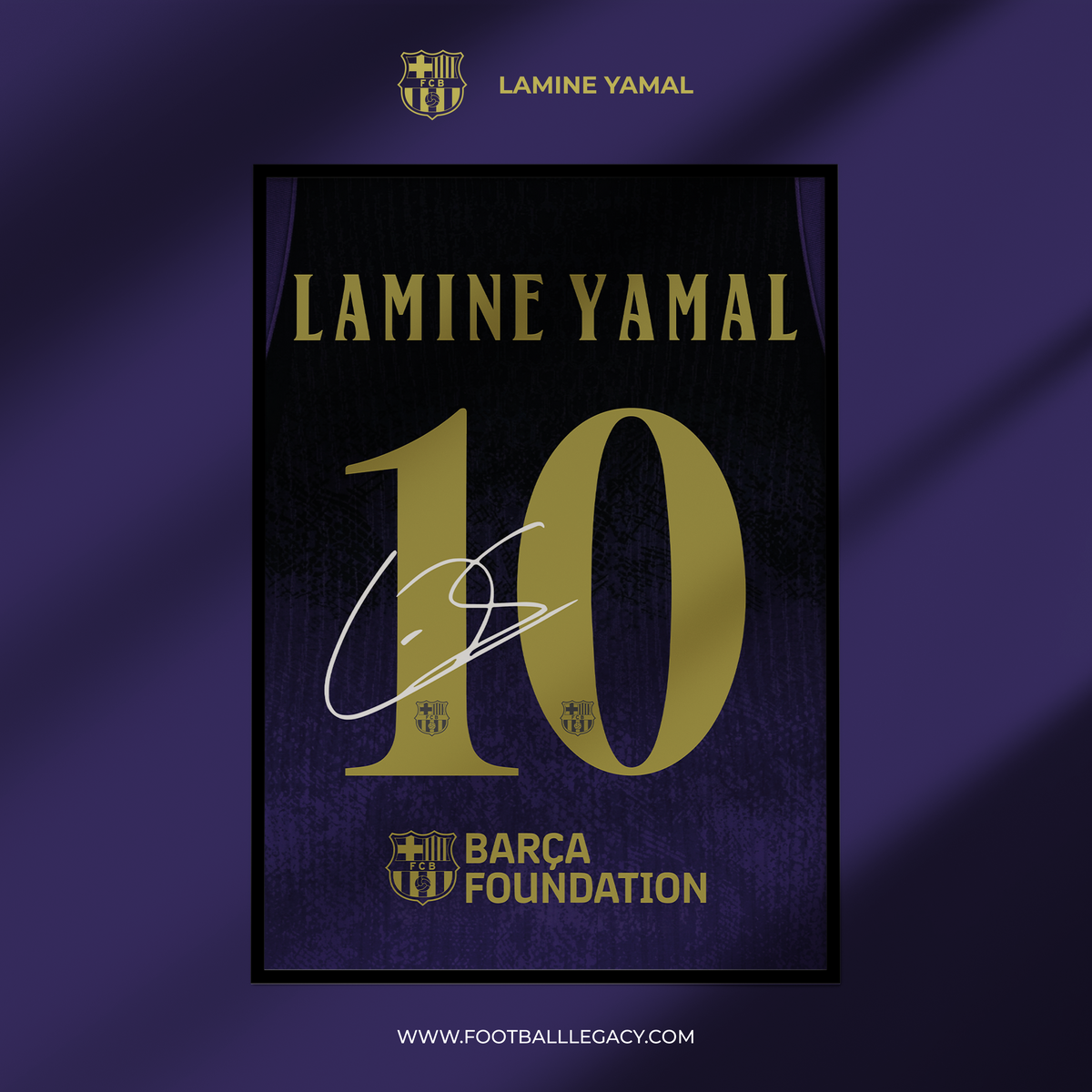 Lamine Yamal Barcelona 2026 Ultimate Rising Star Signed Frame
