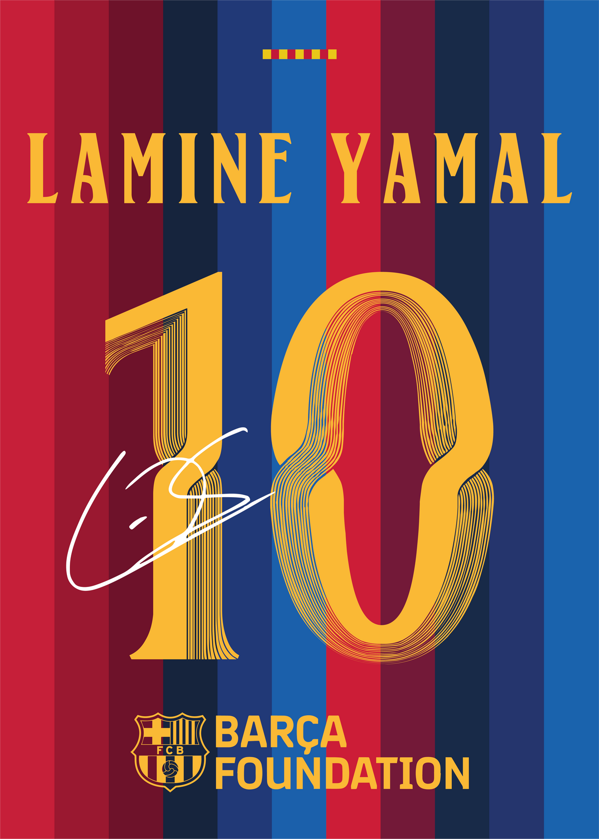 Lamine Yamal Barcelona 2026 Signed Frame