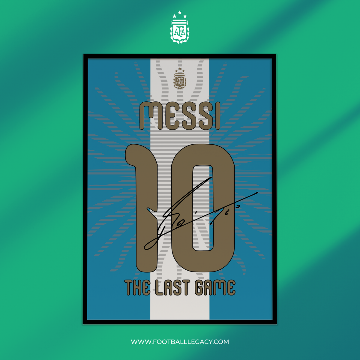 Lionel Messi Argentina Farewell 2026 Signed Frame