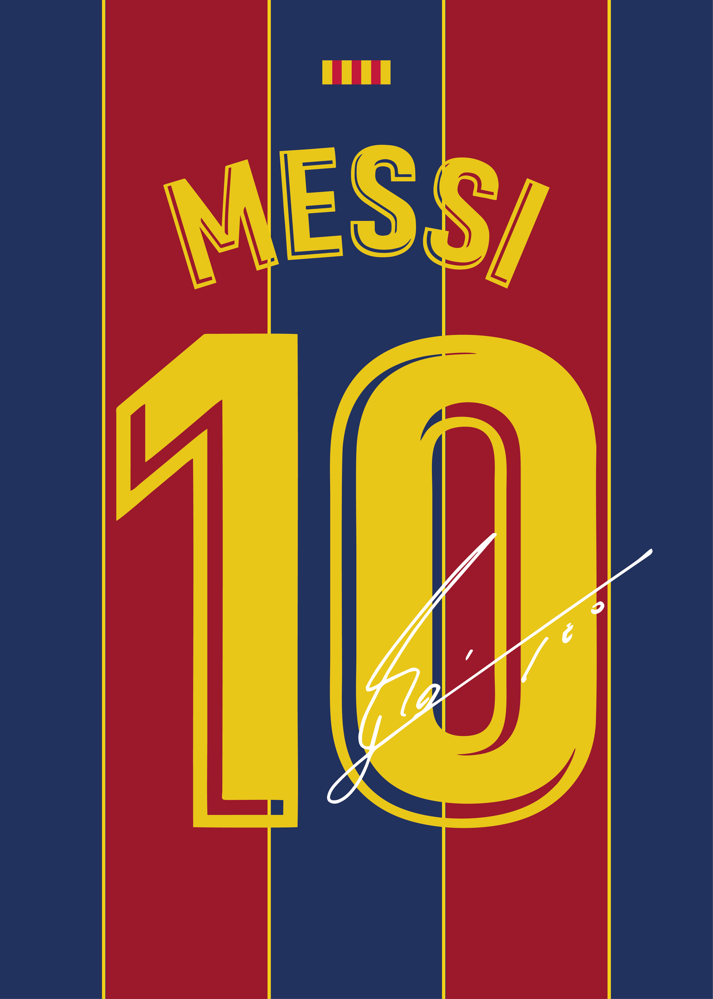 Lionel Messi Barcelona Final Season Signed Frame