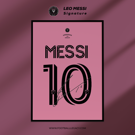 Lionel Messi Inter Miami Signed Collector Frame