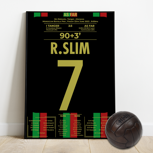 Reda Slim scored in the last minute and give the tittle to AS FAR Fans after 14 years