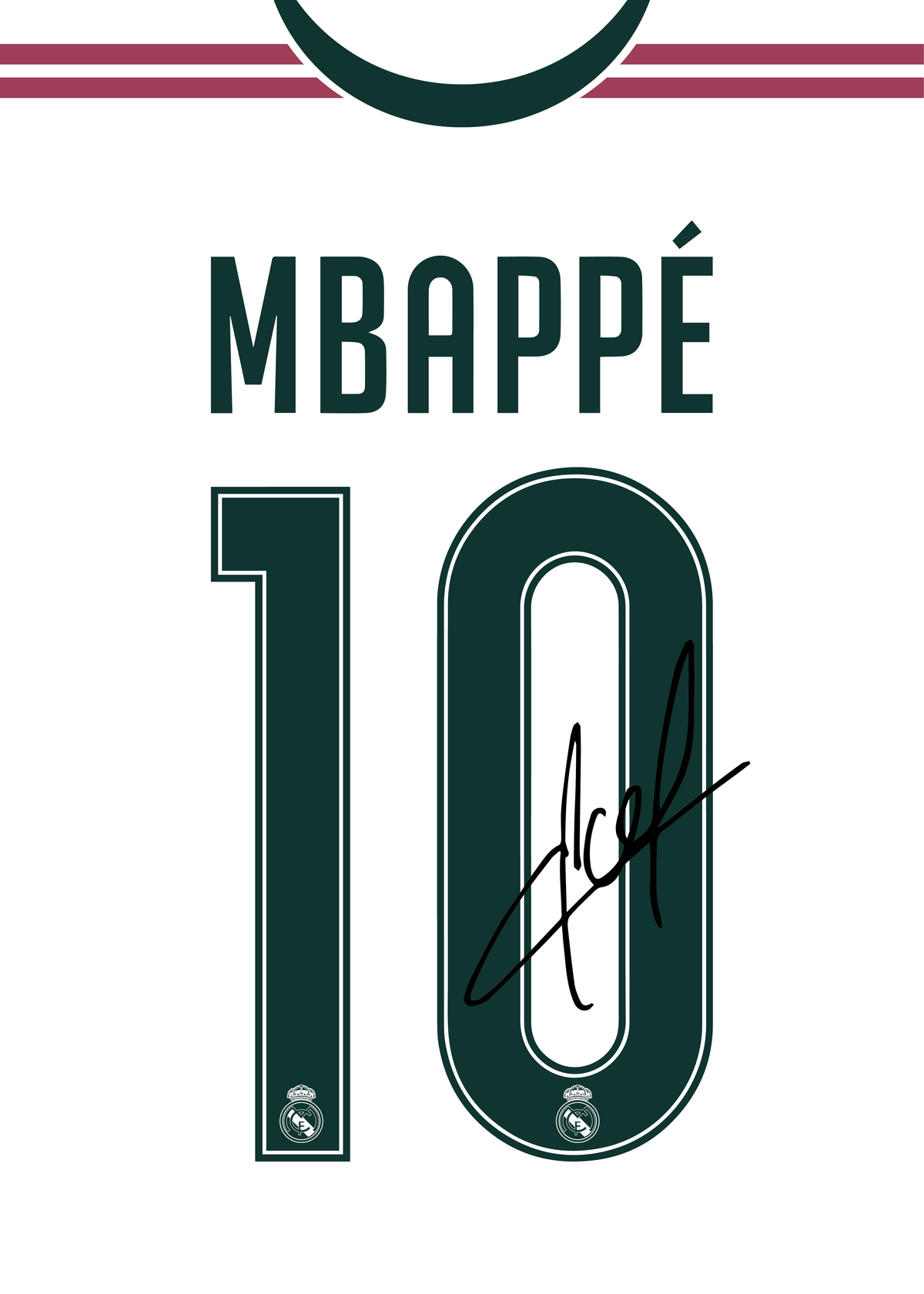 Kylian Mbappé Real Madrid 2026 Signed Frame